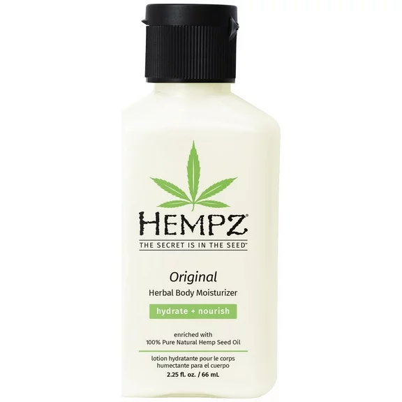 Hempz Herbal Body Lotion for Dry Skin, Mini Original, 2.25 fl oz