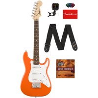 Fender Squier Mini Strat Electric Guitar - Competition Orange w/ Tuner