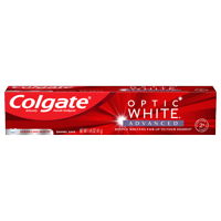 Colgate Optic White Advanced Teeth Whitening Travel Sized Toothpaste, Sparkling White - 1.45 ounce