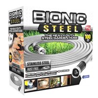 Bionic Steel Stainless Steel Super Durable Metal Garden Hose - Lightweight & Kink-Free, 100 ft- As Seen on TV