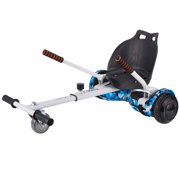 All In One 1 Hover Cart Attachment For Hoverboard - Transform your Hoverboard into a Go Kart with Hovercart - White