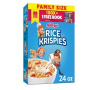 Kellogg's Rice Krispies Breakfast Cereal, Kids Snacks, Baking Marshmallow Treats, Original, 24oz, 1 Box