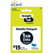 Straight Talk $15 Mobile Hotspot 30-Day Plan e-PIN Top Up (Email Delivery)