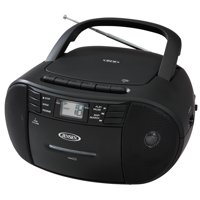 JENSEN CD-545b Portable Stereo CD Player with Cassette Recorder & AM/FM Radio - DX Offers Mall Exclusive