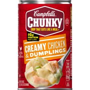 (4 Pack) Campbell'sChunky Soup, Creamy Chicken & Dumplings, 18.8 oz Can