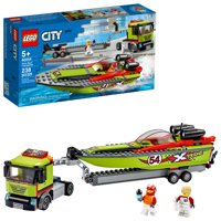 LEGO City Race Boat Transporter 60254 Building Set for Kids (238 Pieces)