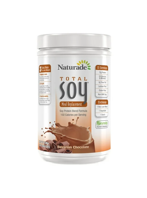 Total Soy, Meal Replacement, Bavarian Chocolate, 17.88 oz (507 g), Naturade