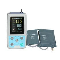 ABPM50 Handheld 24 hour Ambulatory Blood Pressure Monitor NIBP Holter machine with 2 cuffs Large Adult Arm BP Recorder