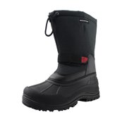 Mens Snow Duck Boots Black Mid Calf Winter Boots Waterproof Insulated Warm Boots With Padded