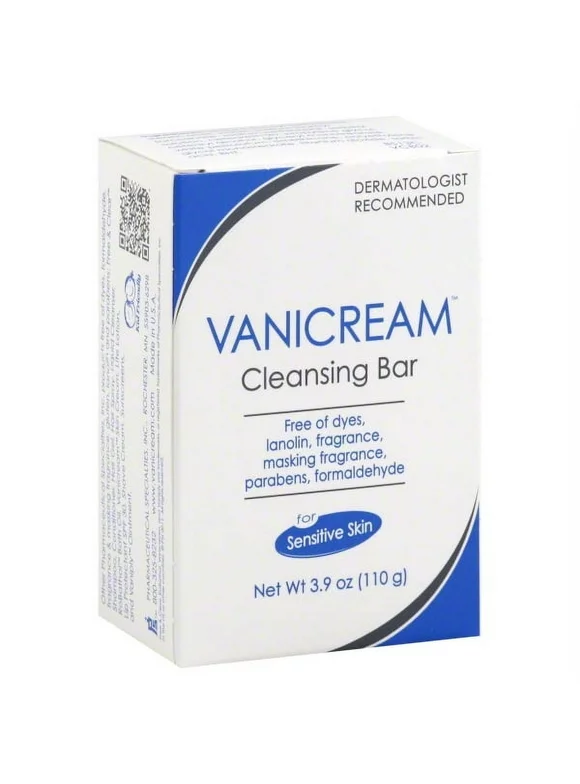 Vanicream Cleansing Bar for Sensitive Skin, 3.9 Oz.