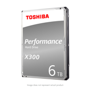 Toshiba X300 6TB Performance & Gaming Internal Hard Drive 7200 RPM SATA 6Gb/s 128 MB Cache 3.5 inch - HDWE160XZSTA