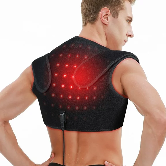 DGYAO Red Light Therap-y Wrapped Pad for Shoulder Back with 880nm Infrared Light Therap-y Device