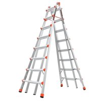 Little Giant Skyscraper M15 Type 1A, 300 lbs Rated, Aluminum Adjustable Stepladder from 8 to 15 feet