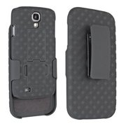 Samsung Galaxy S4 Case - Wydan Holster Shell Combo Kickstand Feature Phone Cover Black