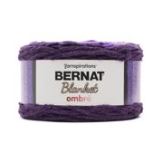 Bernat Blanket Ombr Yarn, Eggplant Ombre, 10.5oz(300g), Super Bulky, Polyester