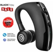 Black Friday!!!Bluetooth Headset, Handsfree Earphone Wireless in-Ear Headphones with 24-Hr Playing Time,Bluetooth 5.0 Earpiece with Noise Cancelling for iPhone iPad Samsung Android