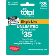 Total Wireless $35 Unlimited Individual 30 Days Plan (Email Delivery)