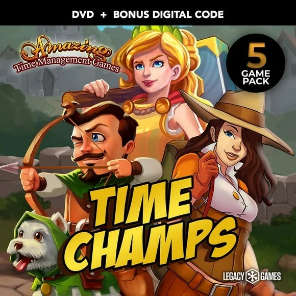 Amazing Time Management Games: Time Champs - 5 Pack, PC DVD with Code