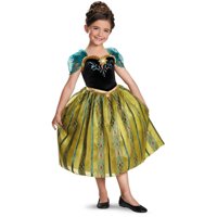 Girl's Anna Coronation Gown Deluxe Halloween Costume - Frozen