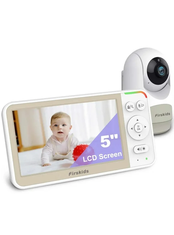 HelloBaby FK5662 HD LCD Video Baby Monitor 5" inch with Camera and Audio Lullaby 1000ft Range