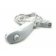 Monoprice Compatible Nunchuck Remote for Wii - White