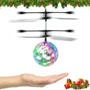 Flying Toys RC Flying Ball Infrared Induction Helicopter Colorful Flying Drone Indoor and Outdoor Games Toys Birthday Xmas Gifts for Boys and Girls
