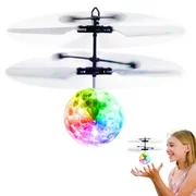 Flying Ball Toys, RC Toy for Kids Boys Girls Gifts Rechargeable Light Up Ball Drone Infrared Induction Helicopter with Remote Controller for Indoor and Outdoor Games