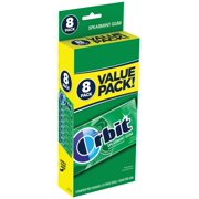 Orbit Spearmint Sugar Free Chewing Gum, Bulk Gum Value Pack, 14ct, 8pk