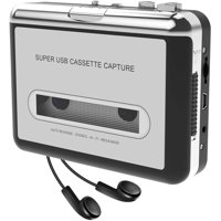 DIGITNOW Cassette Player,Cassette Tape to MP3 CD Converter- Powered by Battery or USB,Convert Walkman Tape Cassette to MP3-Silver