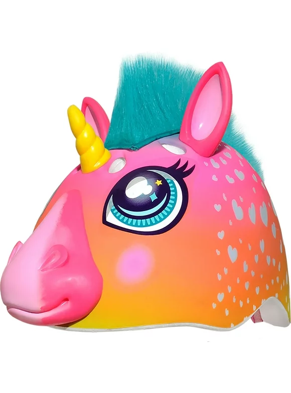 Raskullz Super Rainbow Unicorn Hair Bike Helmet, Child 5+ (50-54cm)