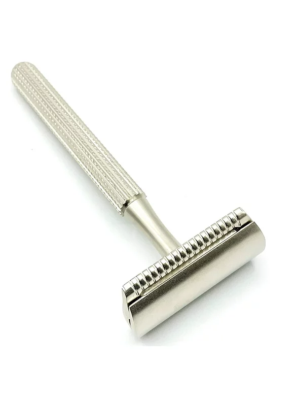 Parker Safety Razor, Model 78R 3-Piece Closed Comb Safety Razor with 5 Parker Platinum Blades Included, (Satin Chrome)