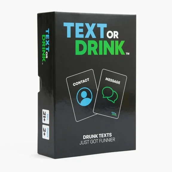 Text Or Drink: Adult Drinking Game - Perfect for gifts, parties, pre games & more!