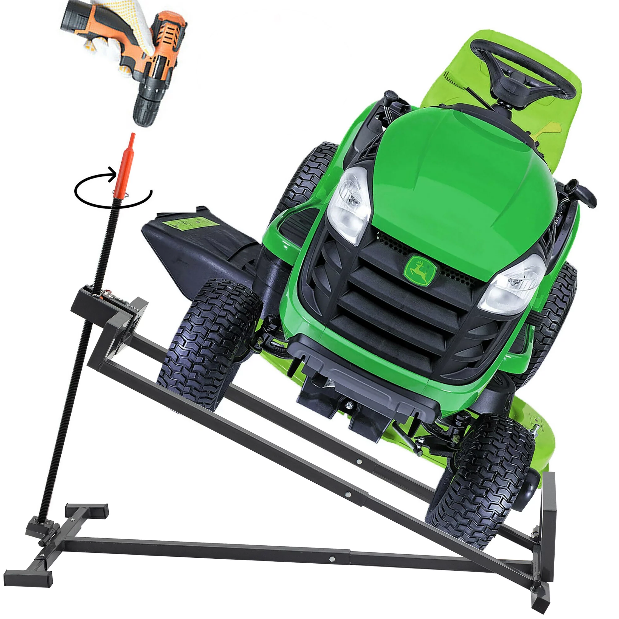 LZBEITEM Heavy Lawn Mower Lift Jack Rod - 882 lbs Capacity for Tractors and Zero Turn Lawn Mowers