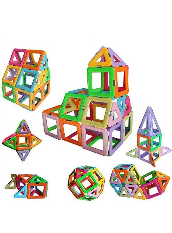 dreambuilderToy Magnetic Tiles Building Blocks Toys 40 PCS (40 PC Set) 40 Pc Set