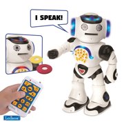 Lexibook Powerman - Remote Control Walking Talking Toy Robot, Dances, Sings, Reads Stories, Math Quiz, Shooting Discs, and Voice Mimicking, for kids 4+ - ROB50EN