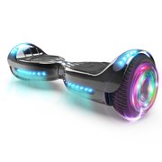 Flash Wheel  Certified Hoverboard 6.5" Bluetooth Speaker with LED Light Self Balancing Wheel Electric Scooter - Black