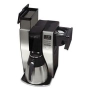Mr. Coffee 10-Cup Thermal Programmable Coffeemaker, Black/Silver