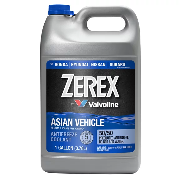 Zerex Asian Vehicle Blue Silicate and Borate Free Antifreeze / Coolant 50/50 Ready-to-Use 1 GA