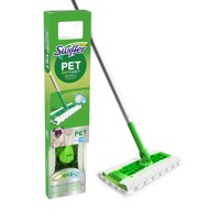 Swiffer Sweeper Pet Heavy Duty Dry + Wet All Purpose Floor Mopping and Starter Kit Includes: 1 Mop, 6 Refills