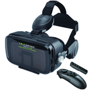 VR Headset Virtual Reality Headset 3D Glasses with 120FOV, Anti-Blue-Light Lenses, Stereo Headset, for All Smartphones with Length Below 6.3 inch Such as iPhone & Samsung HTC HP LG etc.
