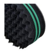 Techtongda Double Side Magic Hair Brush Sponge Texture Locking Twist Coil Afro Curl Wave Green