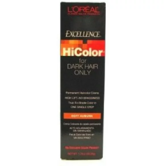 L'Oreal Excellence HiColor Soft Auburn, 1.74 oz (Pack of 4)