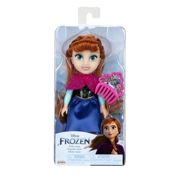 Disney Frozen 6 inch Petite Classic Anna Fashion Doll with Beautiful Outfit and Comb