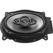 Pioneer TS-A6960F A Series 6" X 9" 450 Watts Max 4-Way Car Speakers Pair with Carbon and Mica Reinforced Injection Molded Polypropylene (IMPP) Cone Construction Bundled with Alphasonik Earbuds