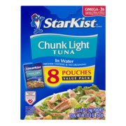 StarKist Chunk Light Tuna in Water - 2.6 oz Pouch (8-Pack)