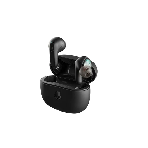 Skullcandy Rail XT True Wireless Bluetooth in-Ear Headphones with Skull-iQ, True Black