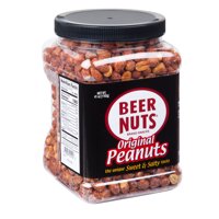 BEER NUTS 41 oz. Jar | Original Peanuts Sweet and Salty Pub Snack Gluten-Free, Kosher, Low Sodium Peanut Snacks