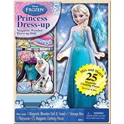 Bendon 06700 Disney Frozen Elsa 25-Piece Wooden Magnetic Doll Dress-Up Kit