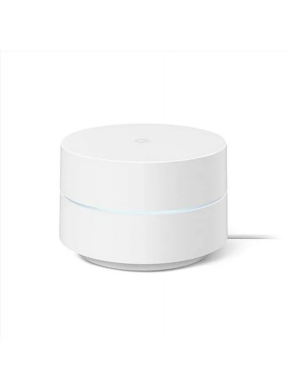 Open Box Google Nest Wifi GJ2CQ AC1200 Dual-Band Mesh Wi-Fi System Adapter bundle - WHITE