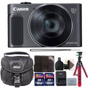 Canon PowerShot SX620 HS 20.2 MP 25X Optical Zoom Wifi / NFC Enabled Point and Shoot Digital Camera Black and Value Bundle